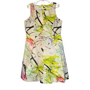 Milly Minis Scribble Print Racerback Dress Girls Size 8 Party Event Fun Colorful